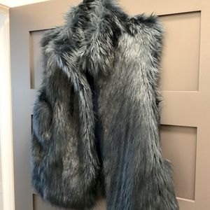 Fur vest. Reversible